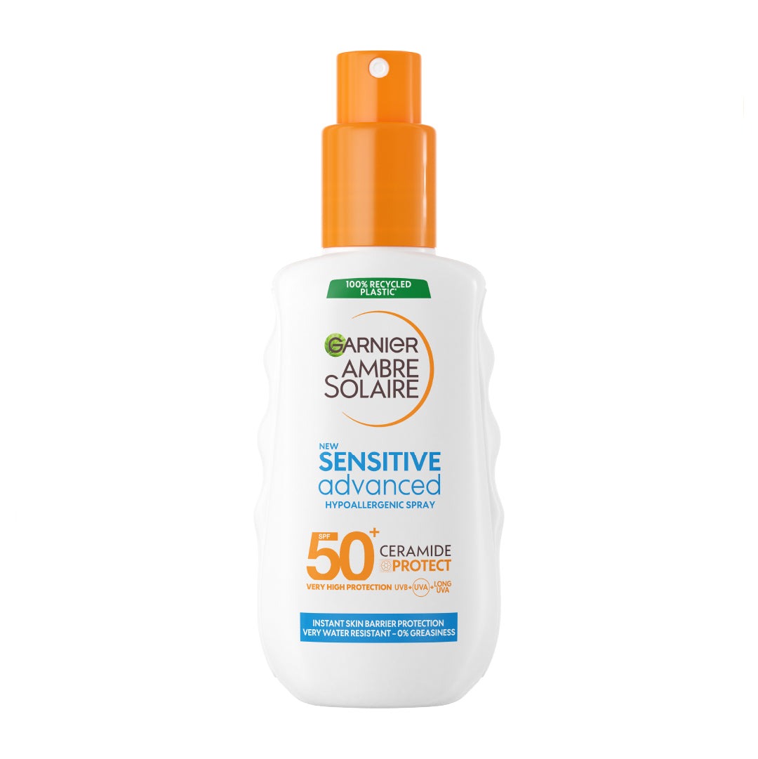 Garnier Ambre Solaire Sensitive Advanced SPF 50+ Ceramide Protect Sunscreen Spray For Adults 150ml - Medaid International