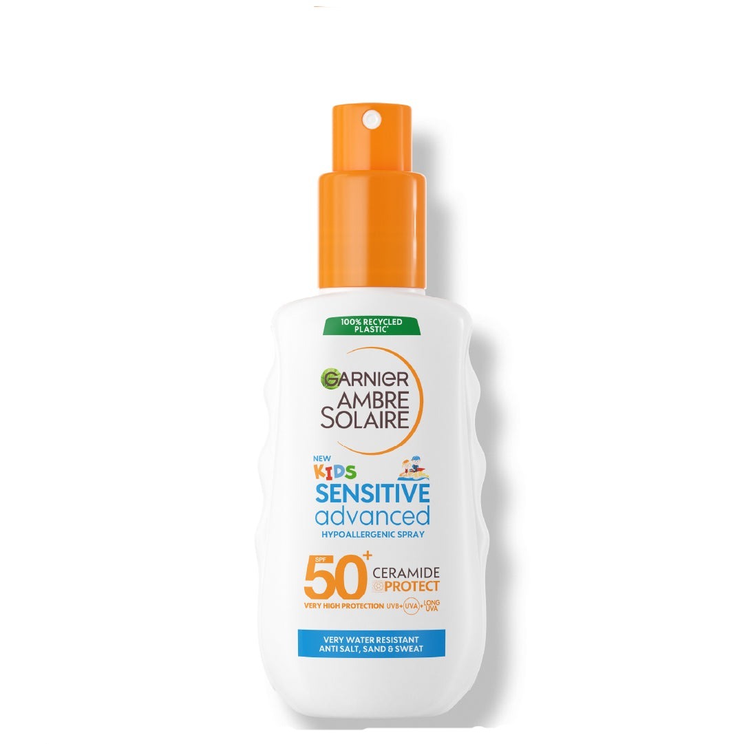 Garnier Ambre Solaire Sensitive Advanced SPF 50+ Ceramide Protect Sunscreen Spray For Kids 150ml - Medaid International
