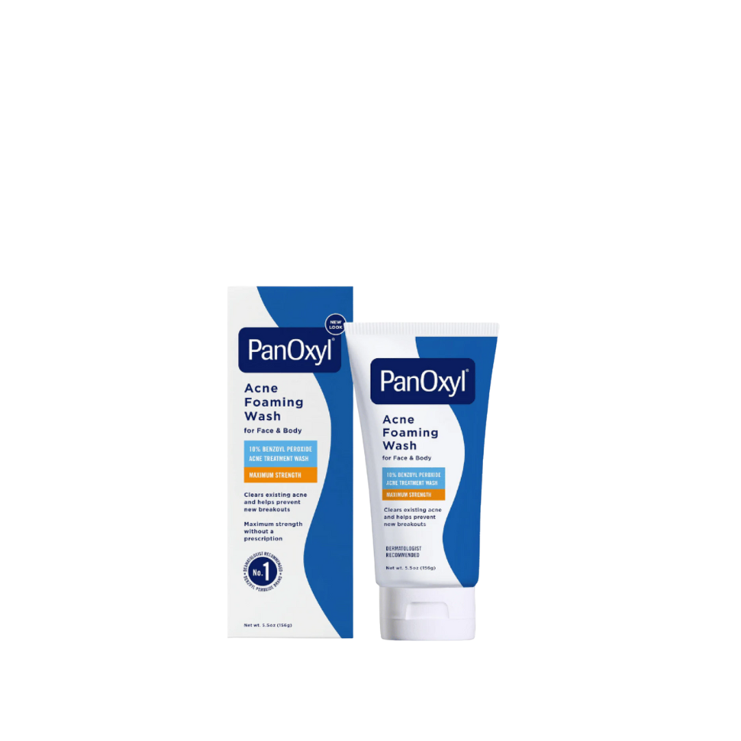 PanOxyl Acne Foaming Wash 10% Benzoyl Peroxide Maximum Strength Antimicrobial