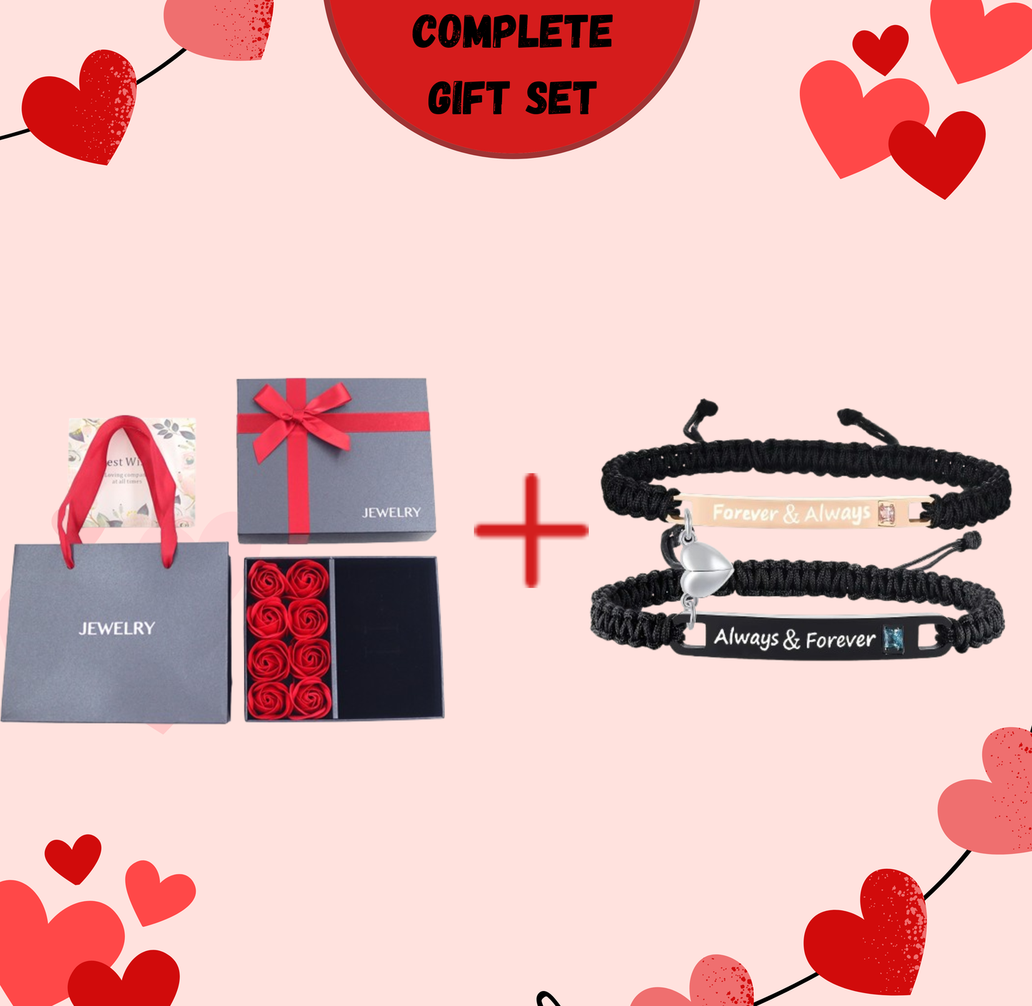 Forever & Always Magnetic Couple Bracelets