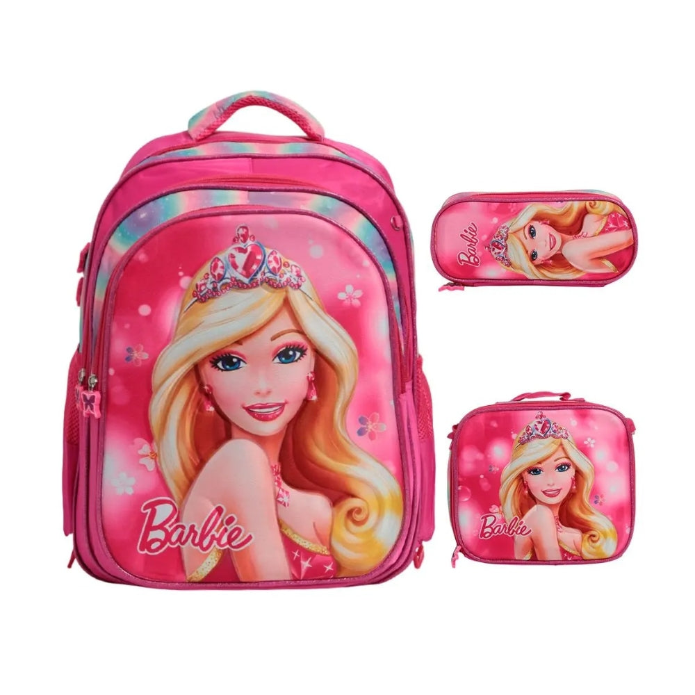 (Net) Barbie Backpack 3 Pcs 14 inch Lebanon