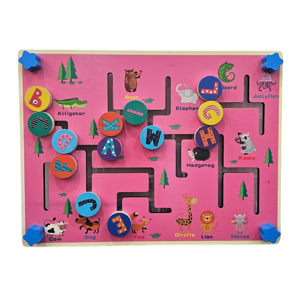 Wooden Number Maze Board Lebanon