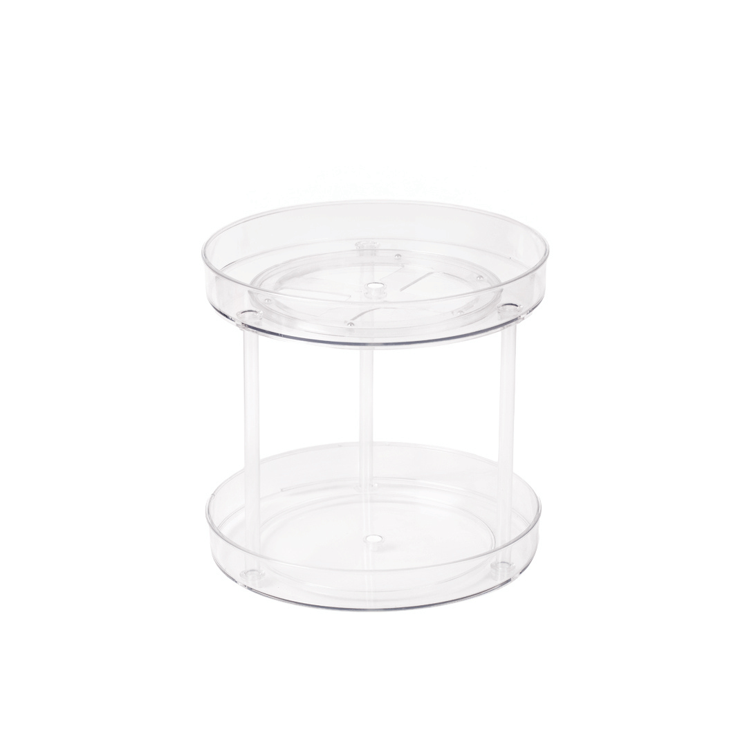 Double Tier Clear Turntable