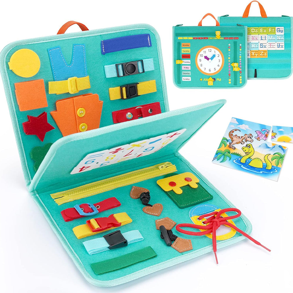 (Net) Sensory Activity Book Clock Design Busy Board Lebanon