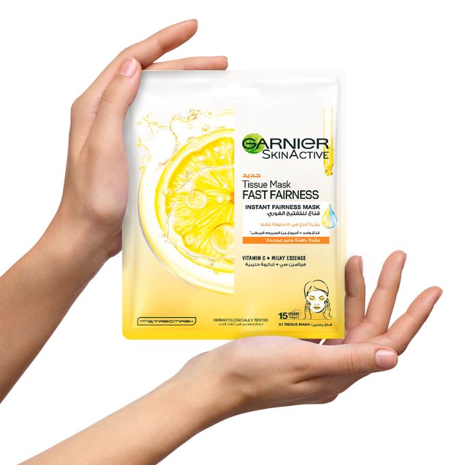 Garnier Fast Bright Vitamin C Brightening Tissue Mask For Uneven & Dull Skin
