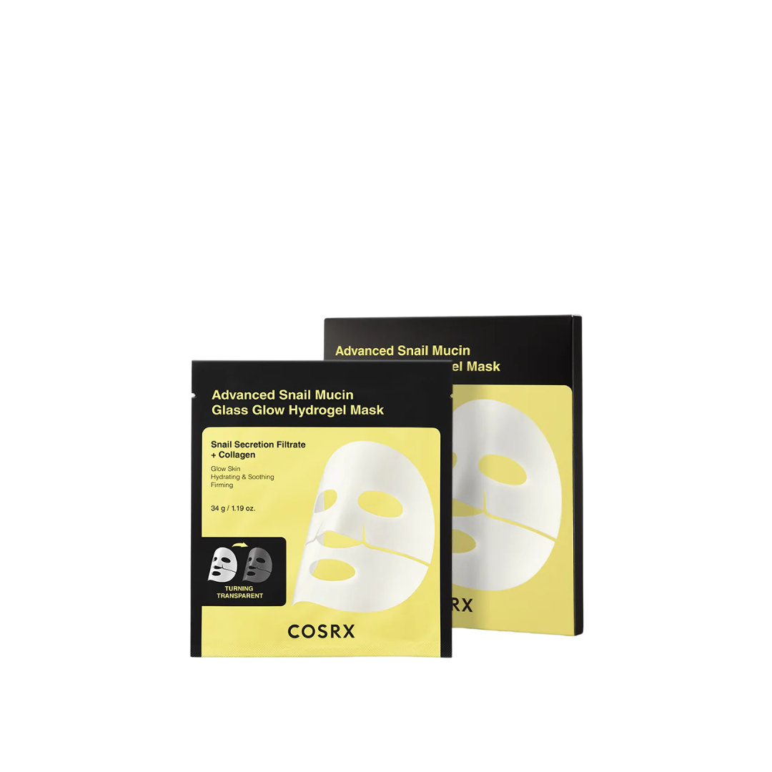 Cosrx Advanced Snail Mucin Glass Glow Hydrogel x3 Masks