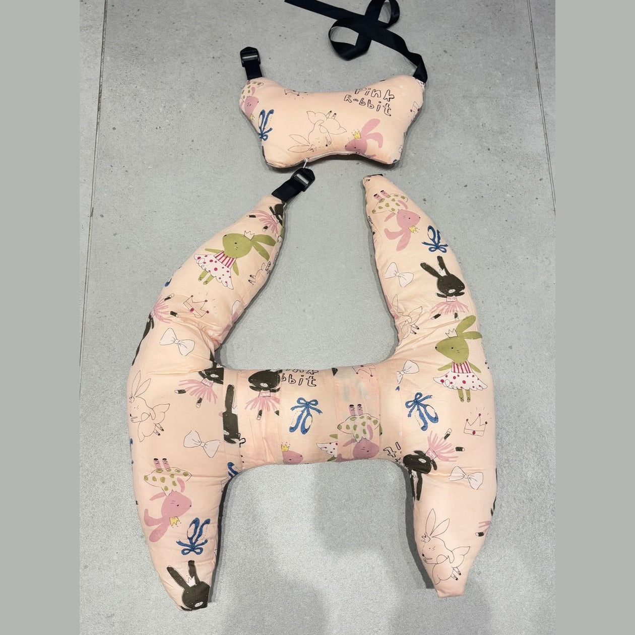 Pink Comfy-H Car Pillow