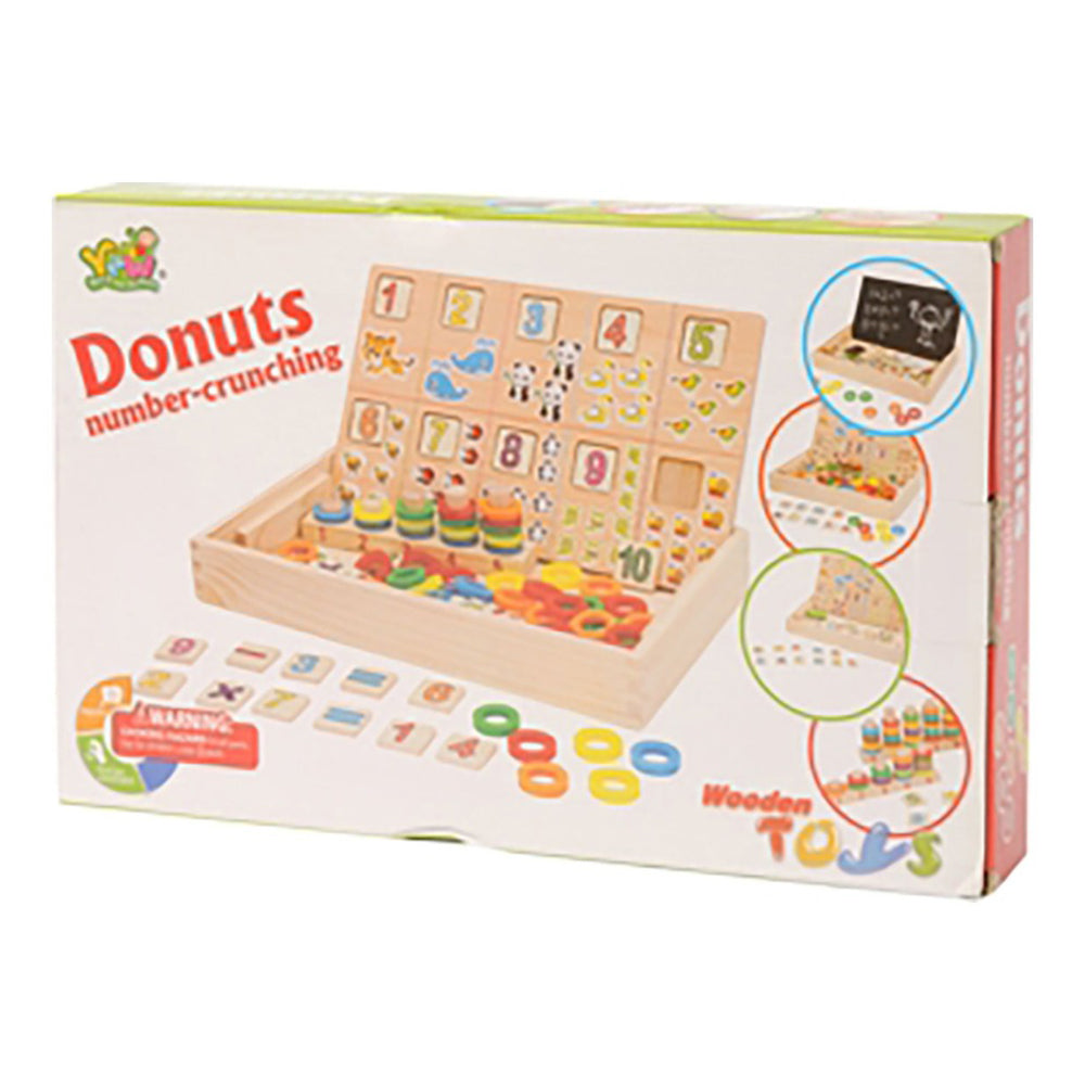 Wooden Donuts Number Crunching With Numbers And Animals