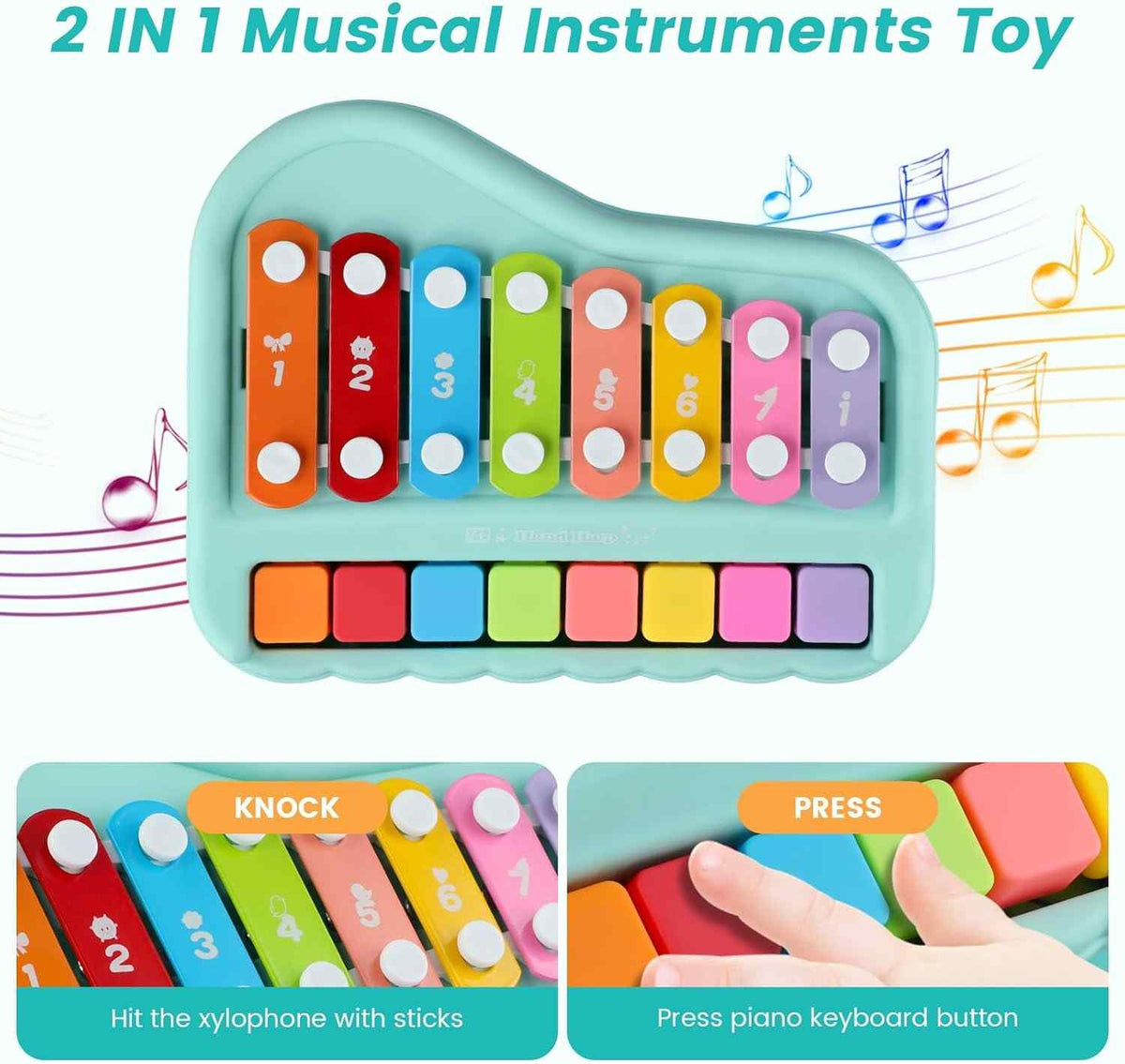 2 in 1 Baby Musical Instrument Toy