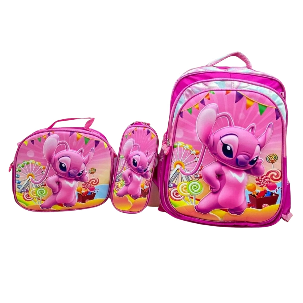 (Net) Stitch Backpack 3 Pcs 14 inch Lebanon