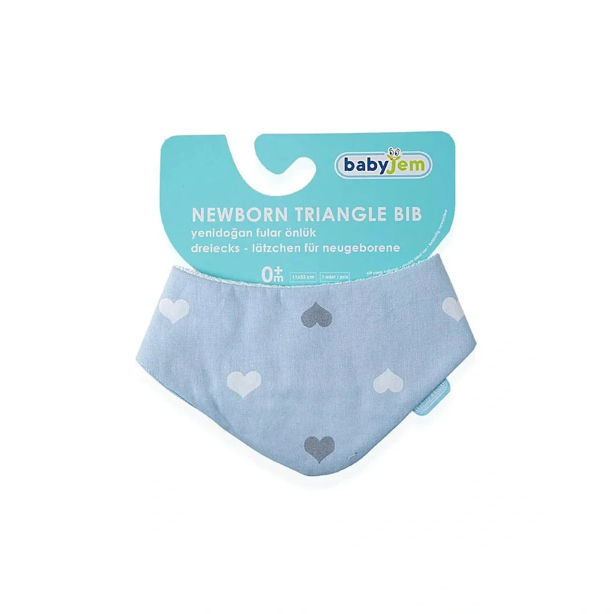 Babyjem New Born Scarf Apron Blue Feeding Bib