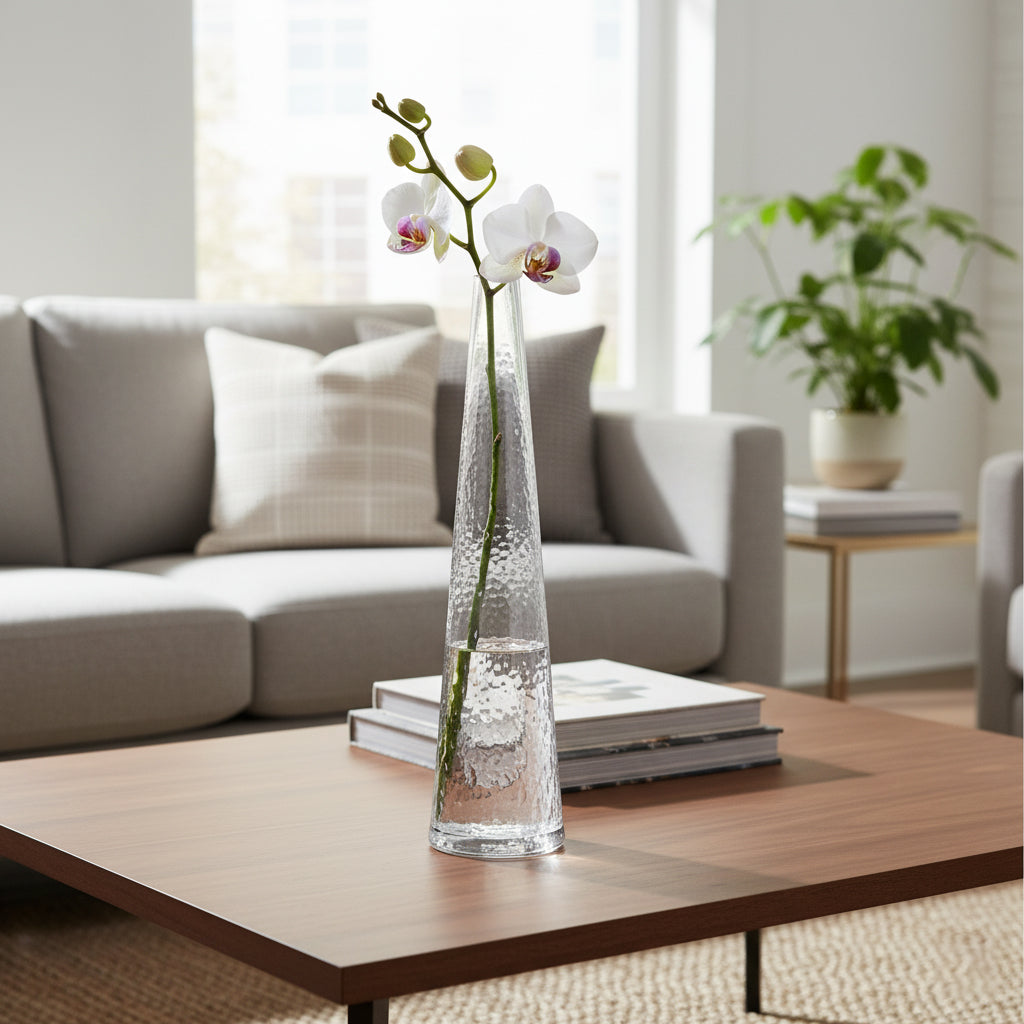 Danny Home Clear Glass Plant Vase 32cm