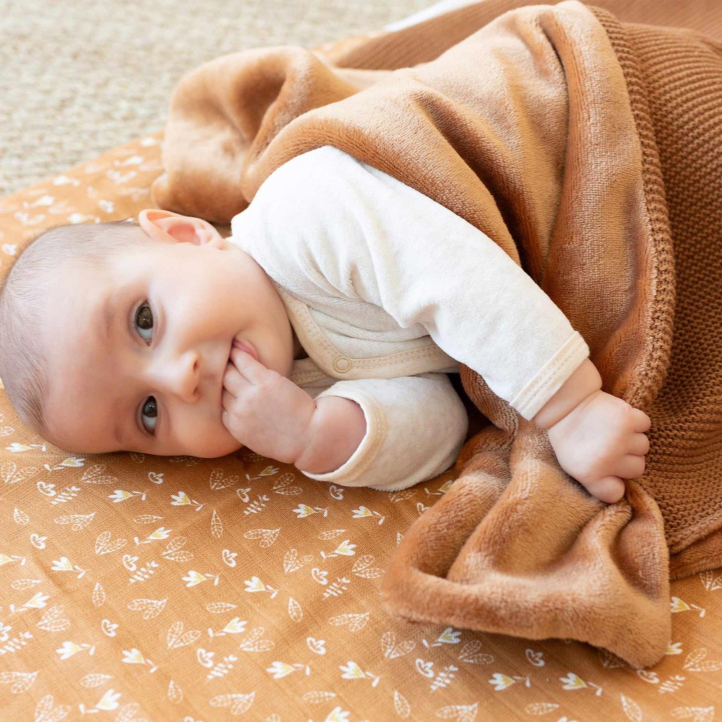 Trois Kilos Sept Knitted Flannel Baby Blanket 75x100 cm