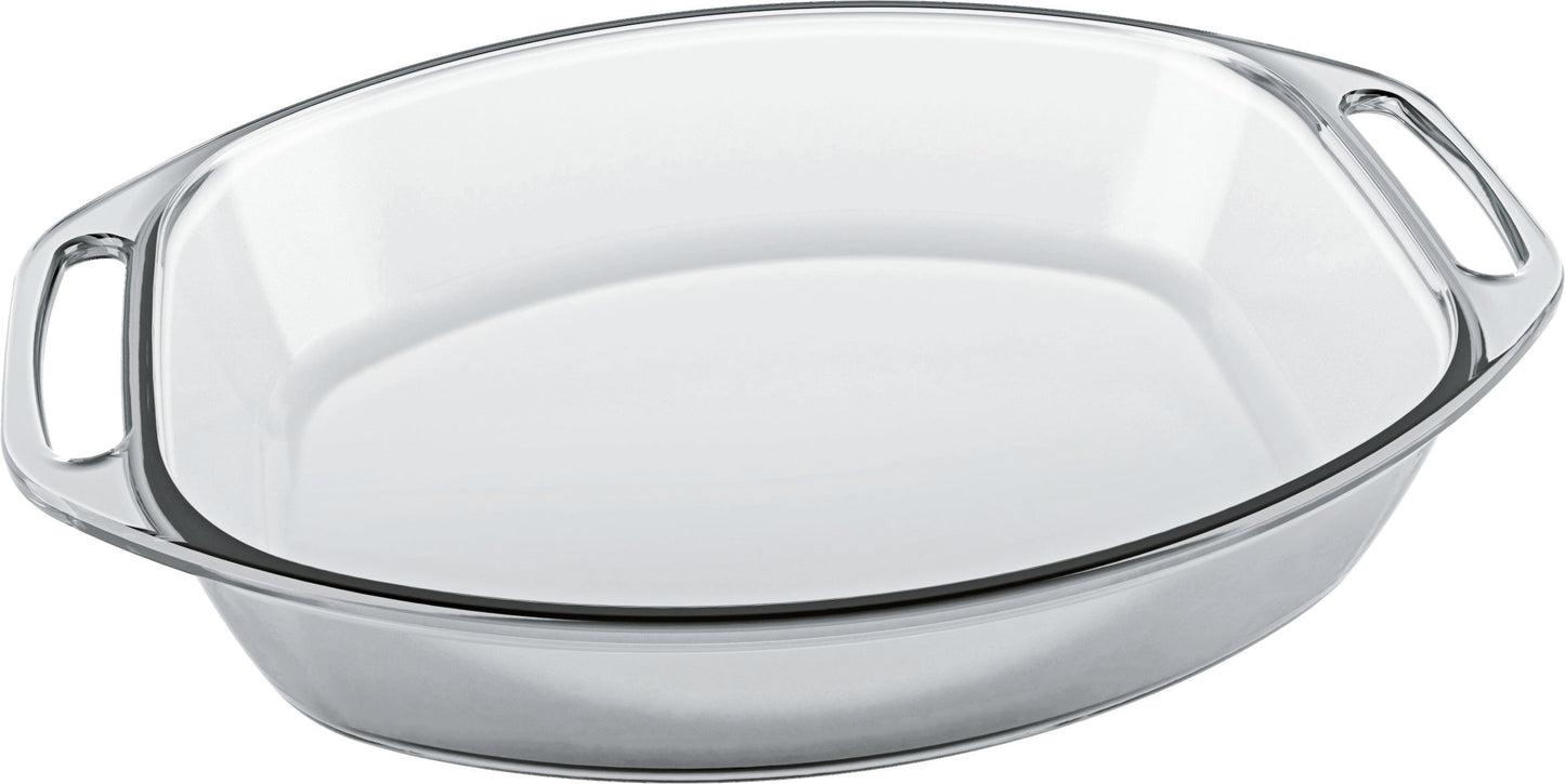 Marinex oval baking dish with handles