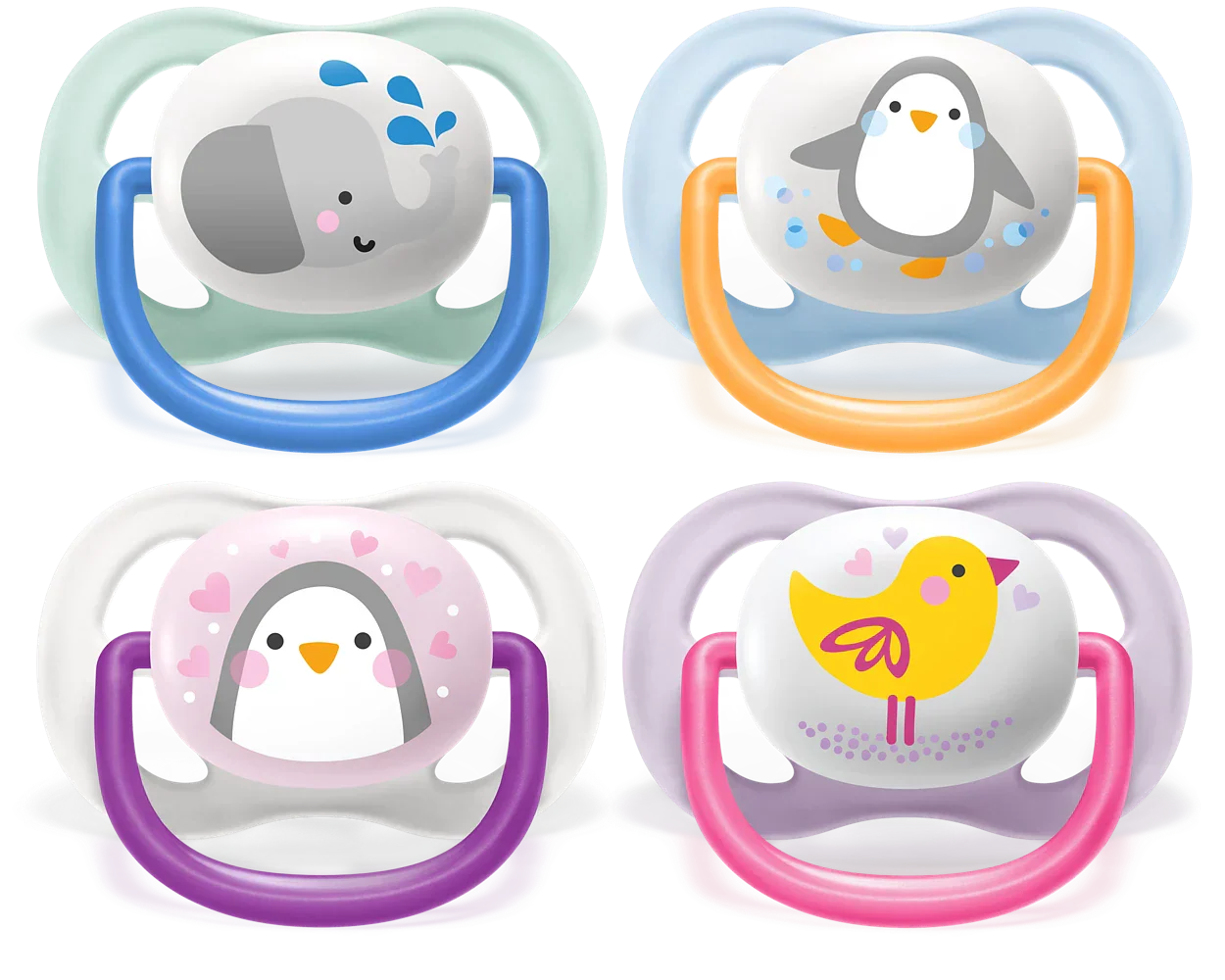 Avent - Ultra Air Soothers Mix Animals - 0-6m