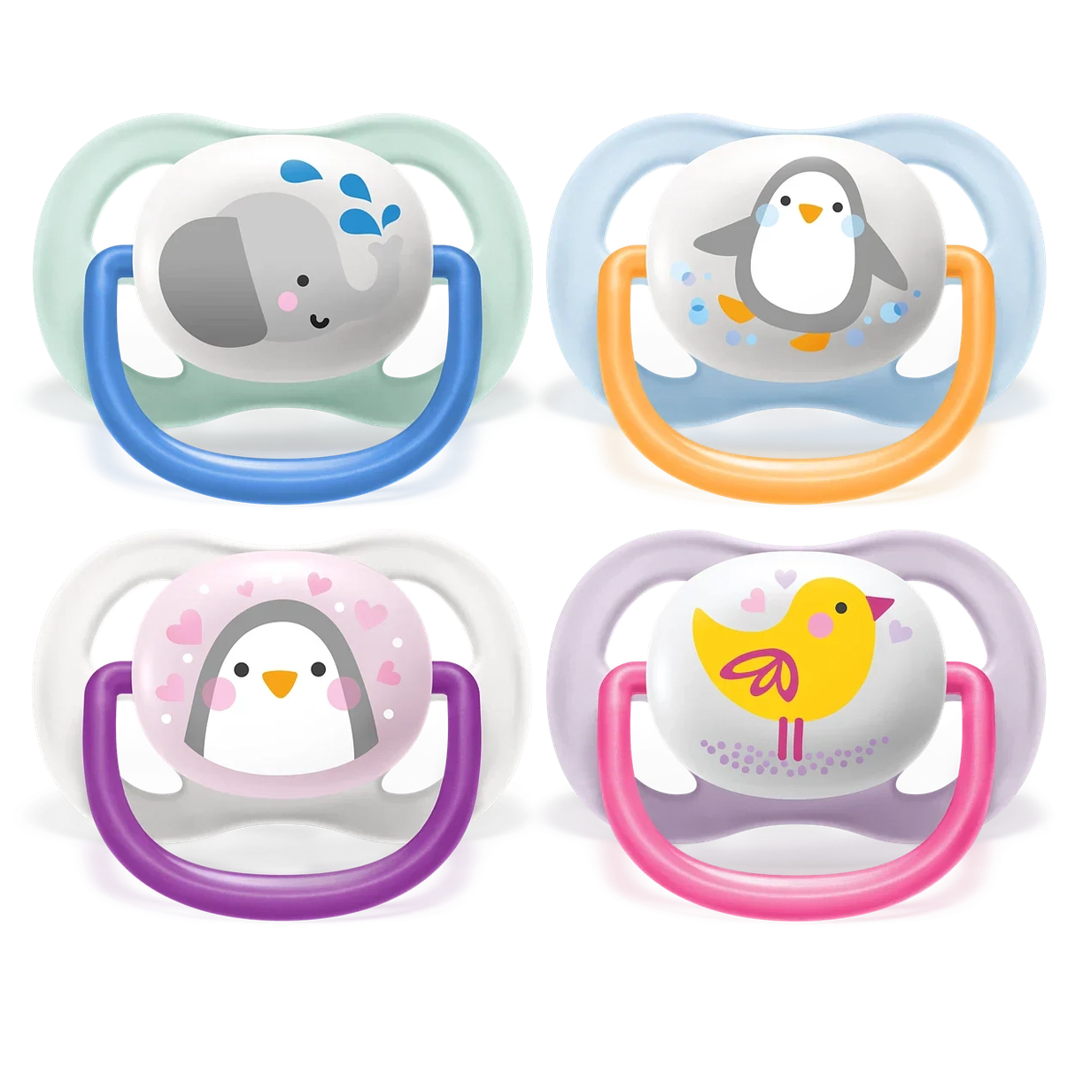 Avent - Ultra Air Soothers Mix Animals - 0-6m