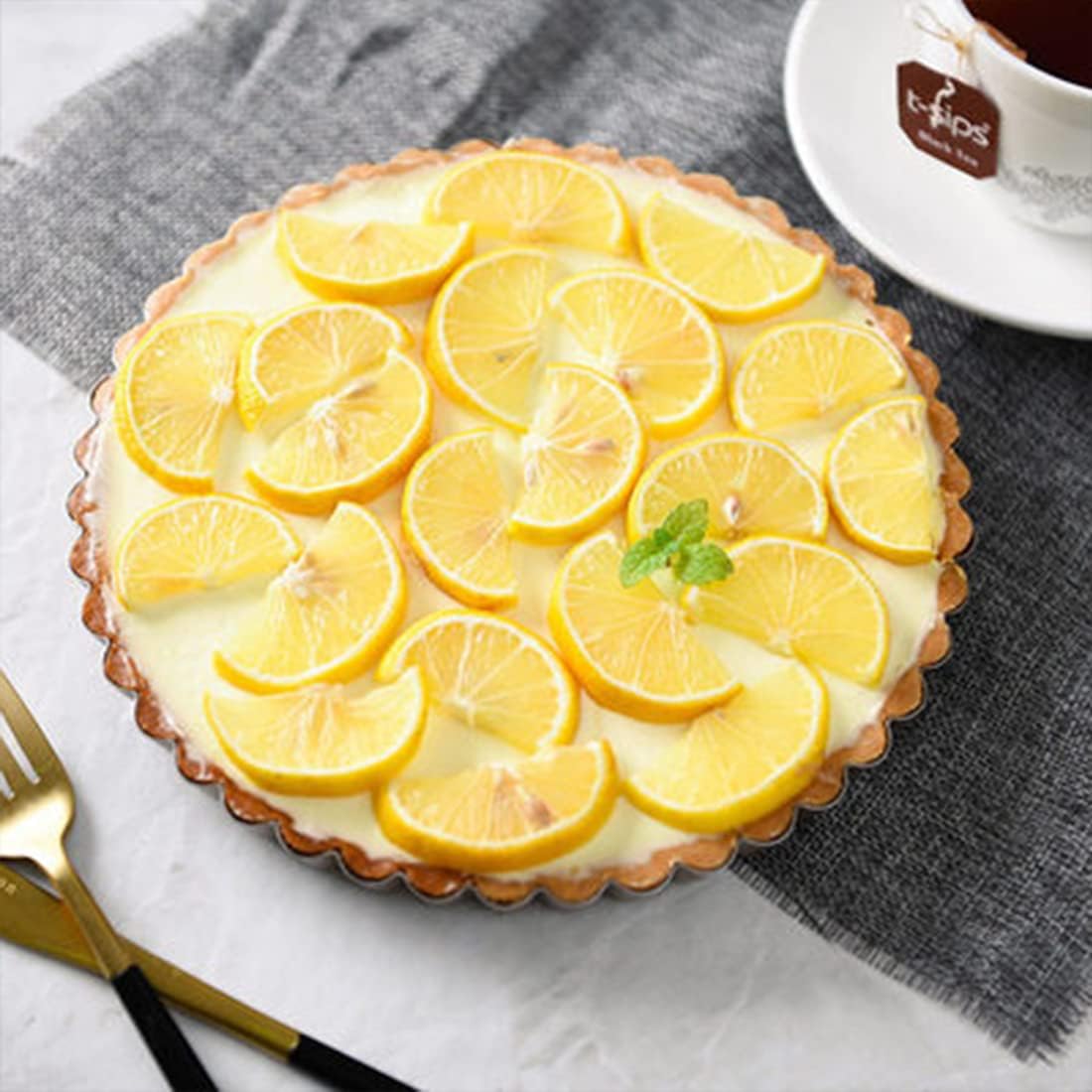 Danny Home Carbon Steel Premium quality , Non-stick Detachable Round Tart Pan 30cm