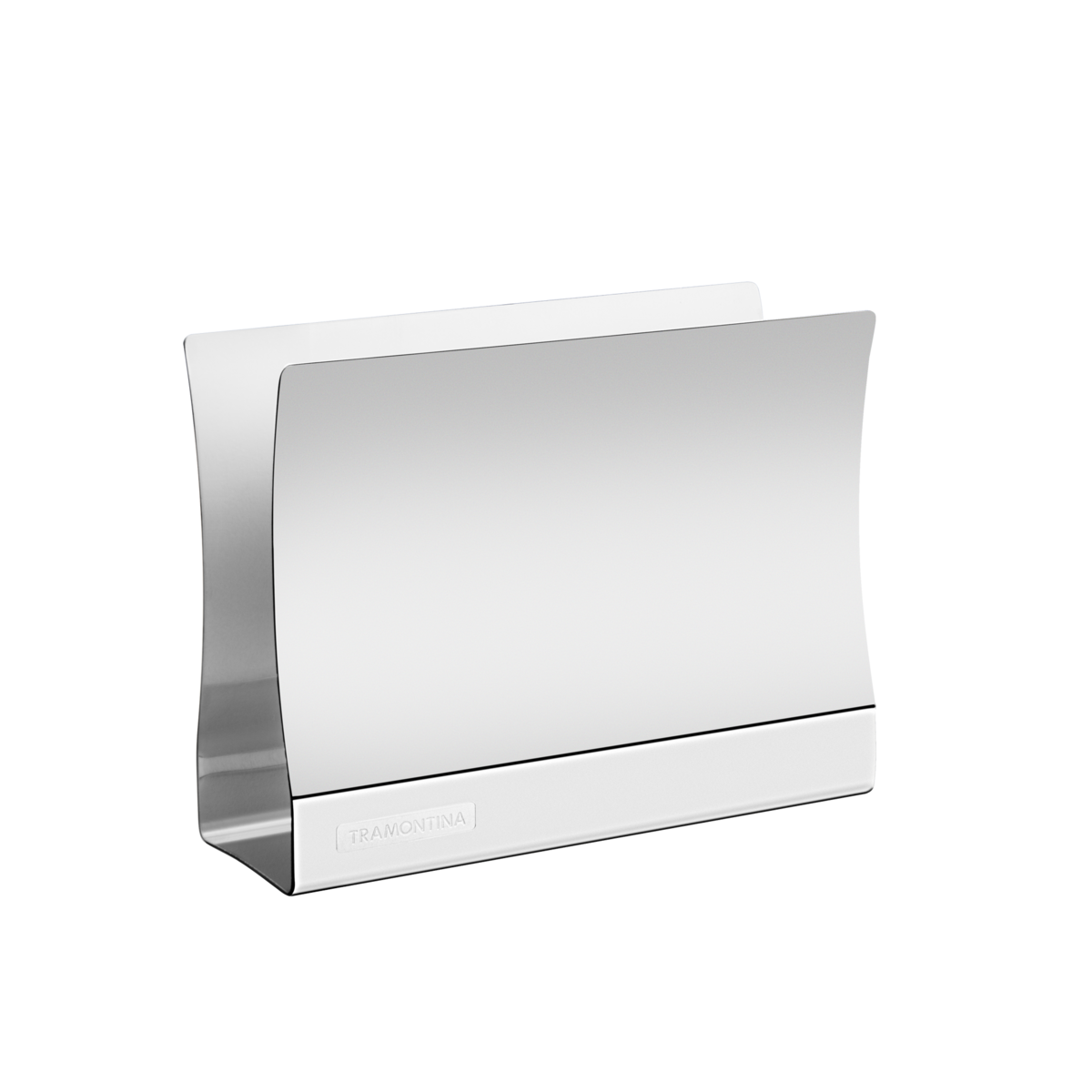 Tramontina Quadrata stainless steel napkin holder with shiny finish