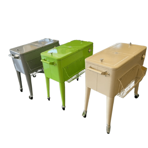 Party Cooler with Basket (Silver) - Medaid International