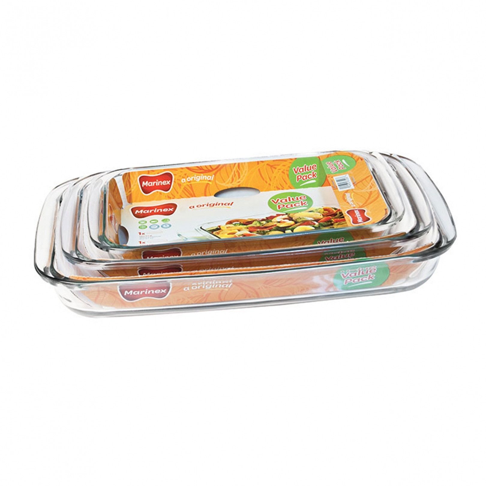 Marinex rectangular roaster value pack set of 3