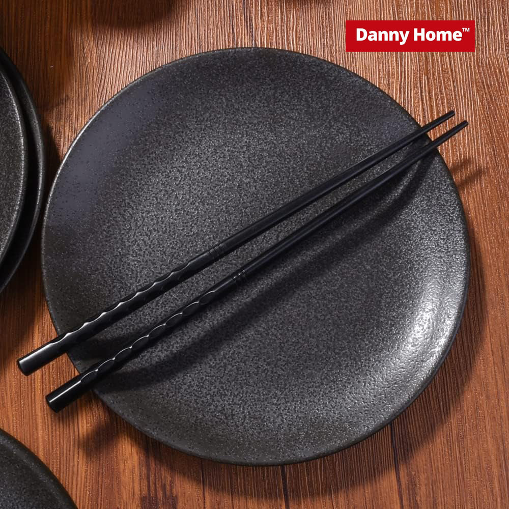 Danny Home 7.5-Inch Porcelain Flat Plate 1-Piece