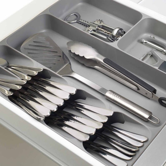 Joseph Joseph DrawerStore™ Grey Cutlery, Utensil & Gadget Organiser - Medaid International