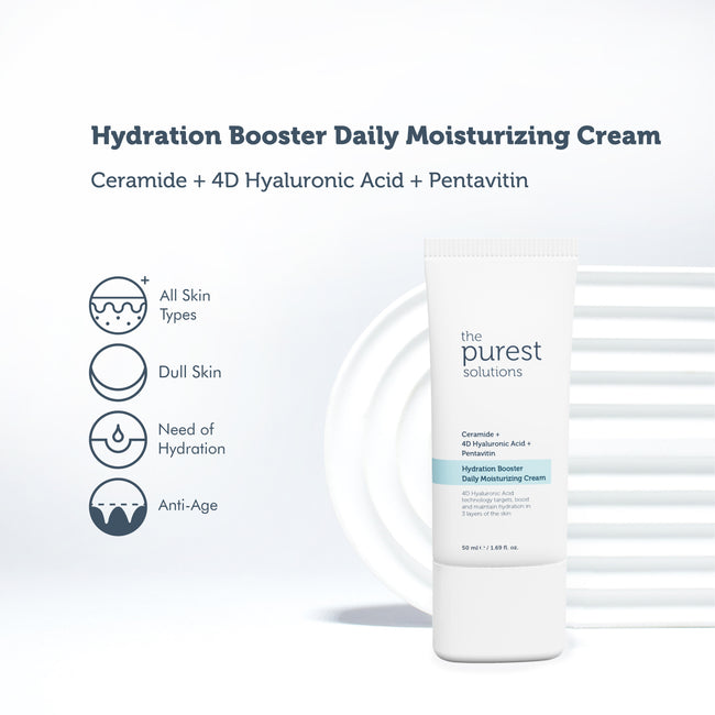 The Purest Solutions Hydration Booster Daily Moisturizing Cream Ceramide + 4D Hyaluronic Acid + Pentavitin