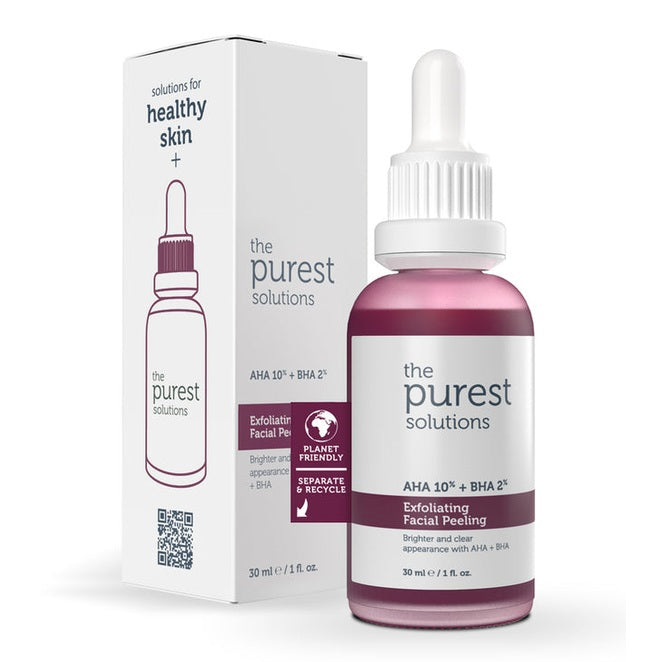 The Purest Solution Exfoliating Facial Peeling AHA 10% + BHA 2% Peeling