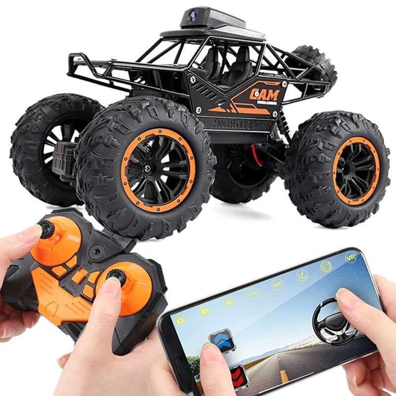 2.4G Controller APP Remote Control WiFi Camera High-speed Drift Off-road Car 4WD Double Steering Buggy RC Rock Crawler
