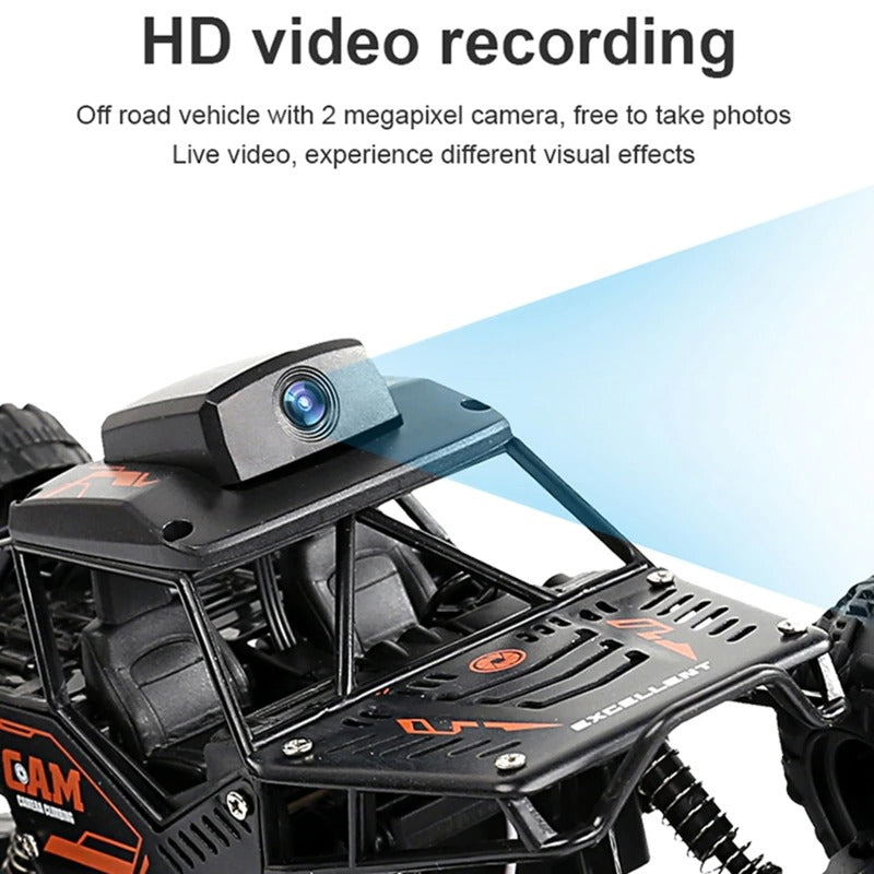 2.4G Controller APP Remote Control WiFi Camera High-speed Drift Off-road Car 4WD Double Steering Buggy RC Rock Crawler