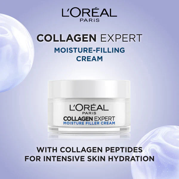 L’Oreal Paris Collagen Expert Moisture-Filling Cream, With Glycerin & Collagen Peptide Fractions 50ml