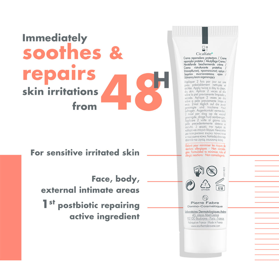 Avene NEW FORMULA CICALFATE+ REPAIR CREAM 2 sizes