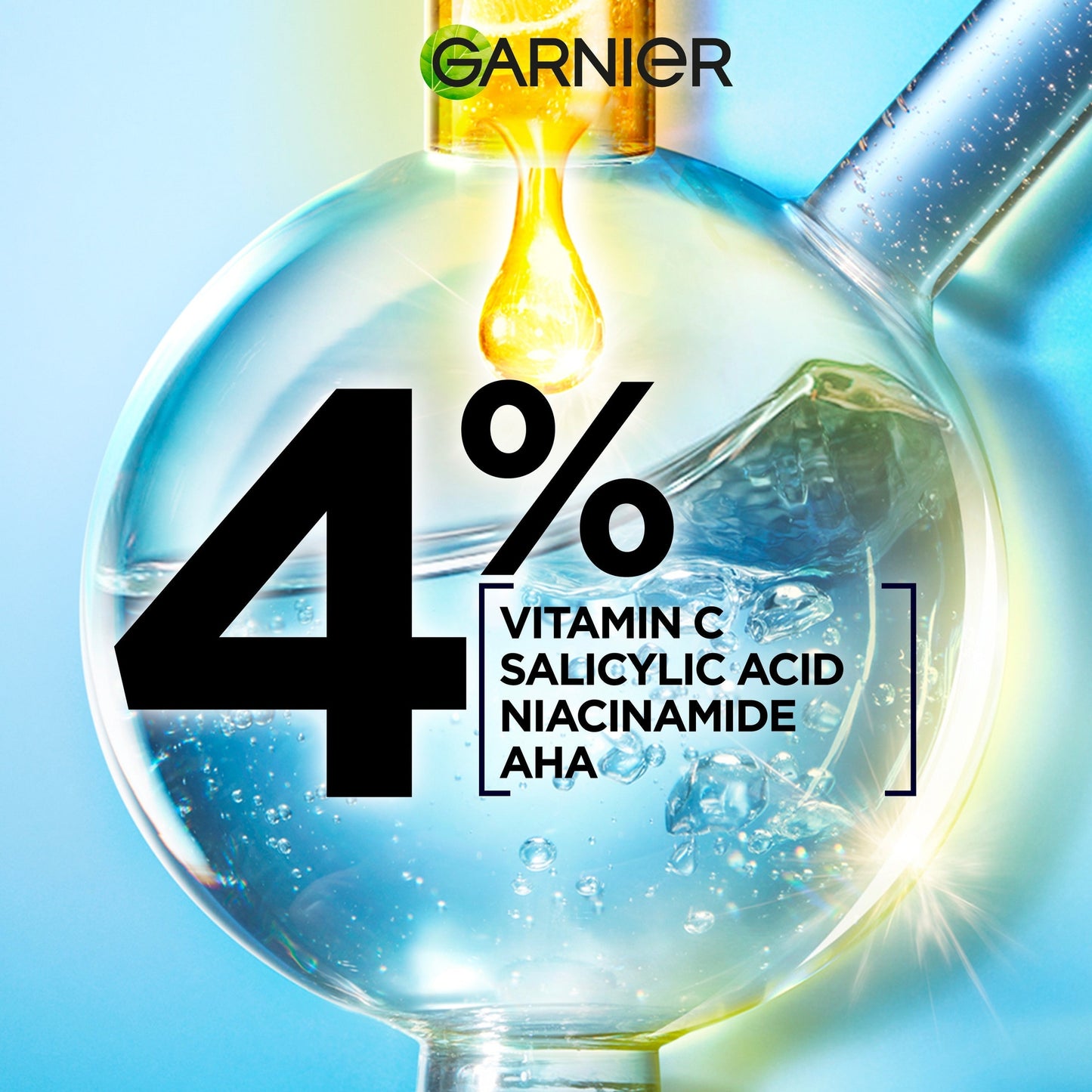 Garnier Fast Clear [4%] Salicylic Acid, Vitamin C, Niacinamide, AHA - Anti-Acne Treatment Booster Serum 30ml - Medaid International