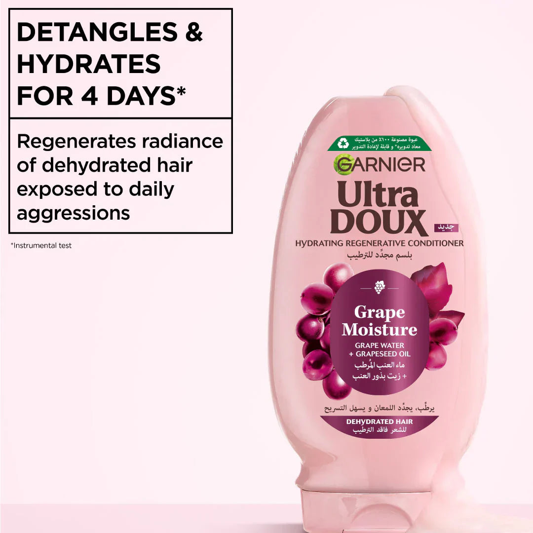 Garnier Ultra Doux Grape Moisture Hydrating Regenerative Conditioner 200ml