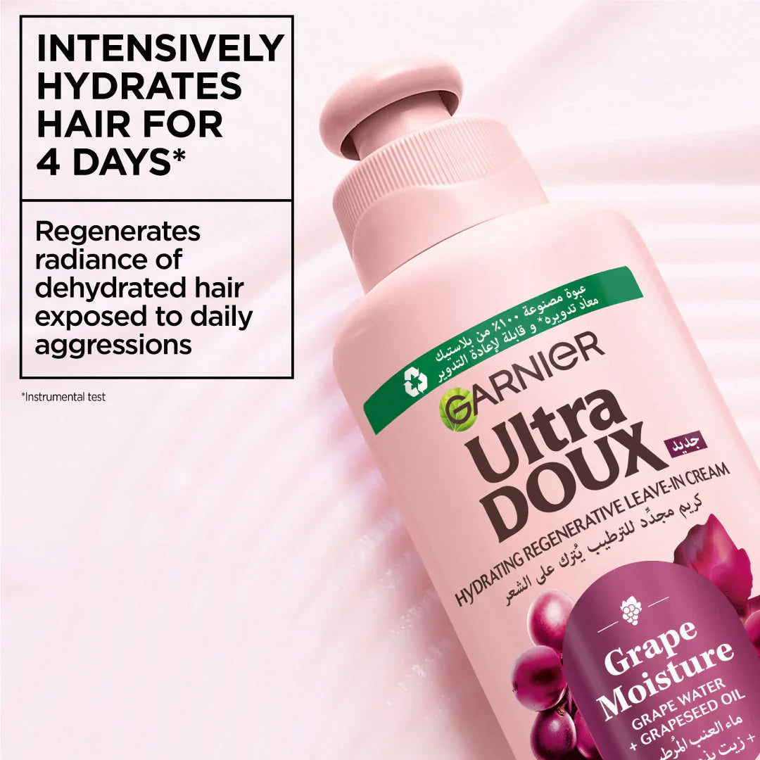Garnier Ultra Doux Grape Moisture 2 in 1 Styling Cream 200ml