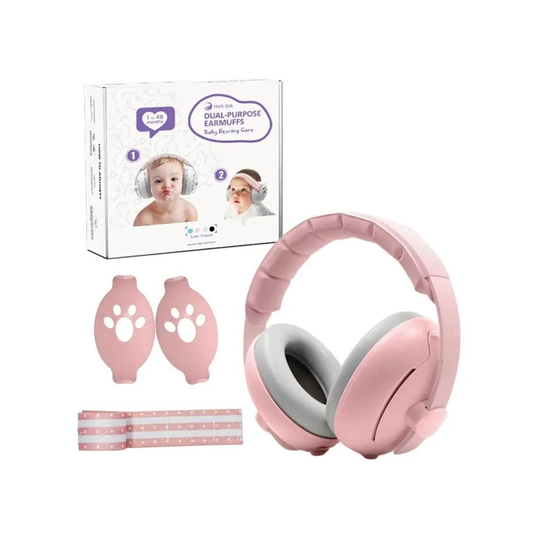 Baby 2-in-1 Noise Protection Headphones: Sweet Pink Edition