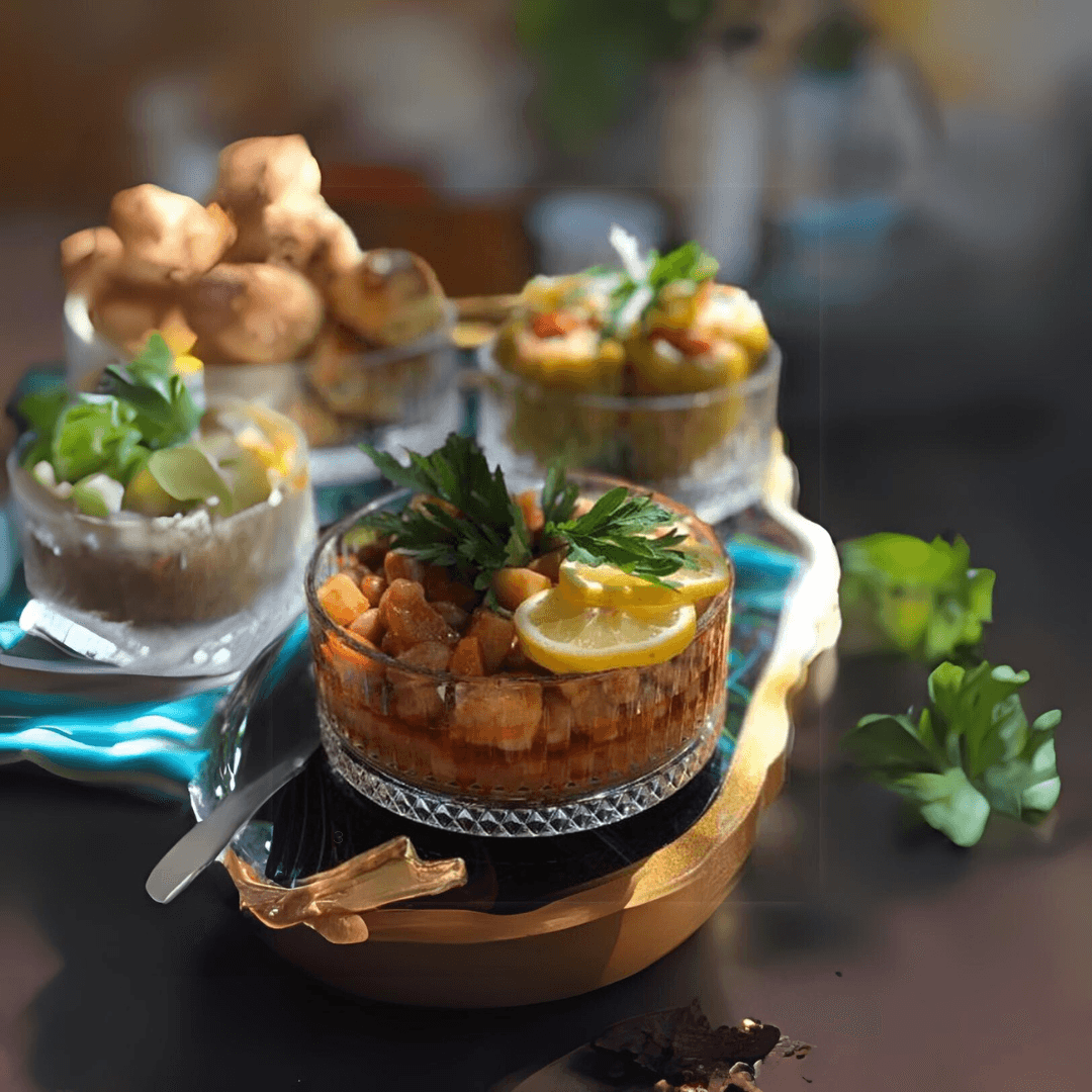 2-Piece Glass Snack Bowl Set 510ML