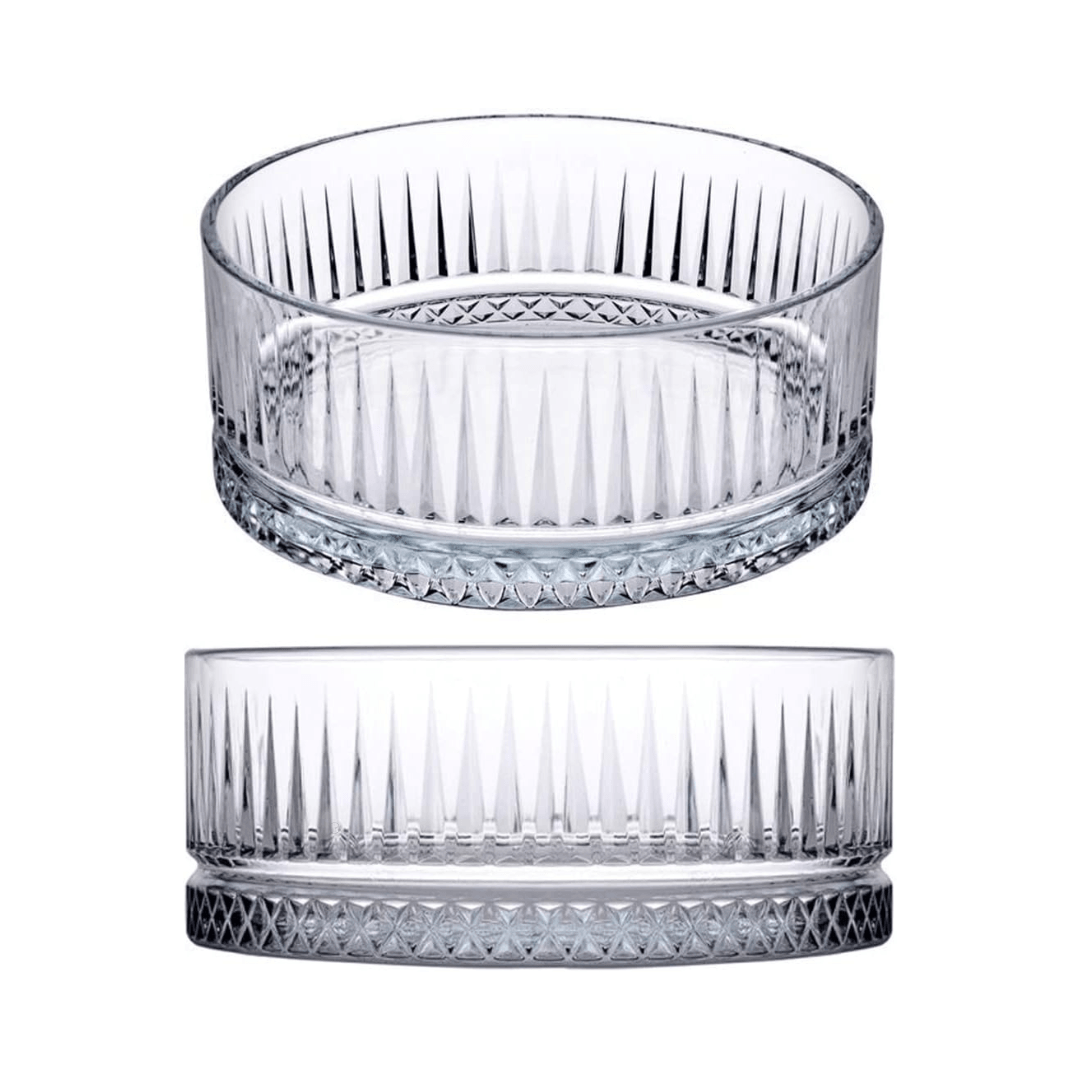 2-Piece Glass Snack Bowl Set 510ML