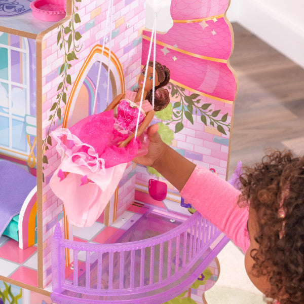 Rainbow Dreamers Unicorn Mermaid Dollhouse with EZ Kraft Assembly By Kidkraft - Medaid International
