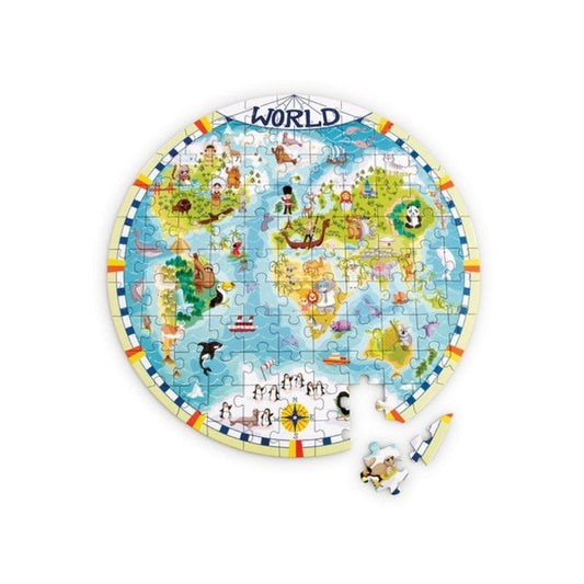 Elc World Map 100 Piece Jigsaw Puzzle
