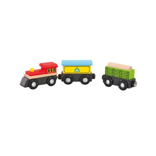 Wooden Train And Carriages