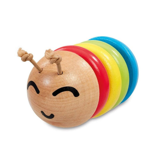 Wooden Caterpillar Rattle