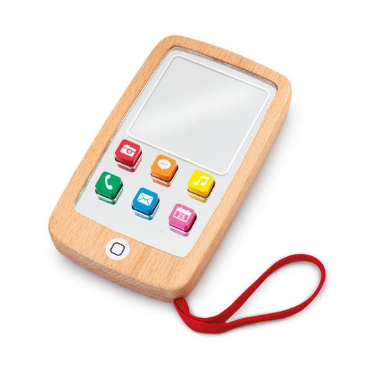 Wooden Baby Mirror Phone