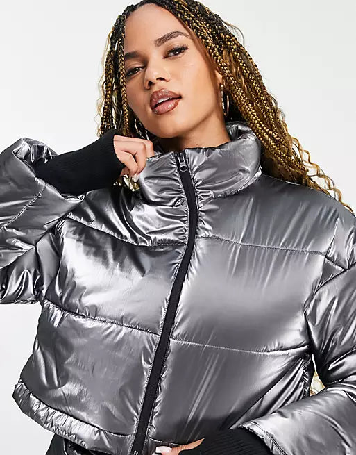 ASYOU Women's Silver Jacket ANF1633