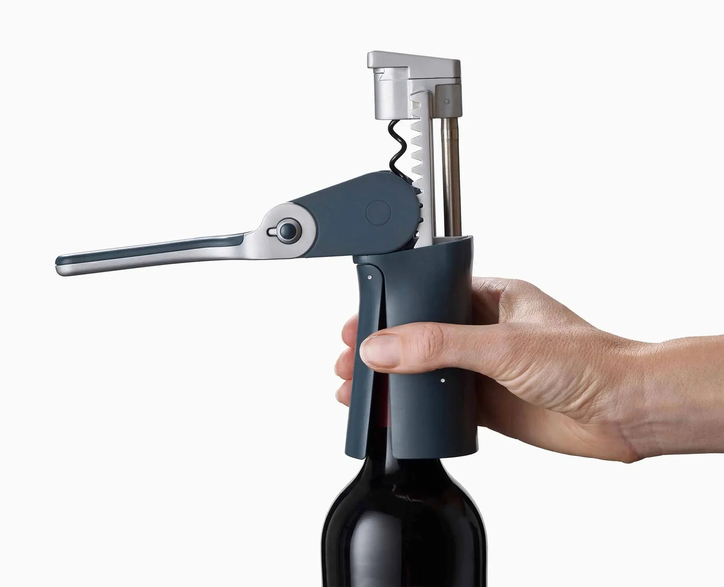 Joseph Joseph BarWise Compact Folding Lever Corkscrew Wine Opener with Foil Cutter, One-size, Blue
