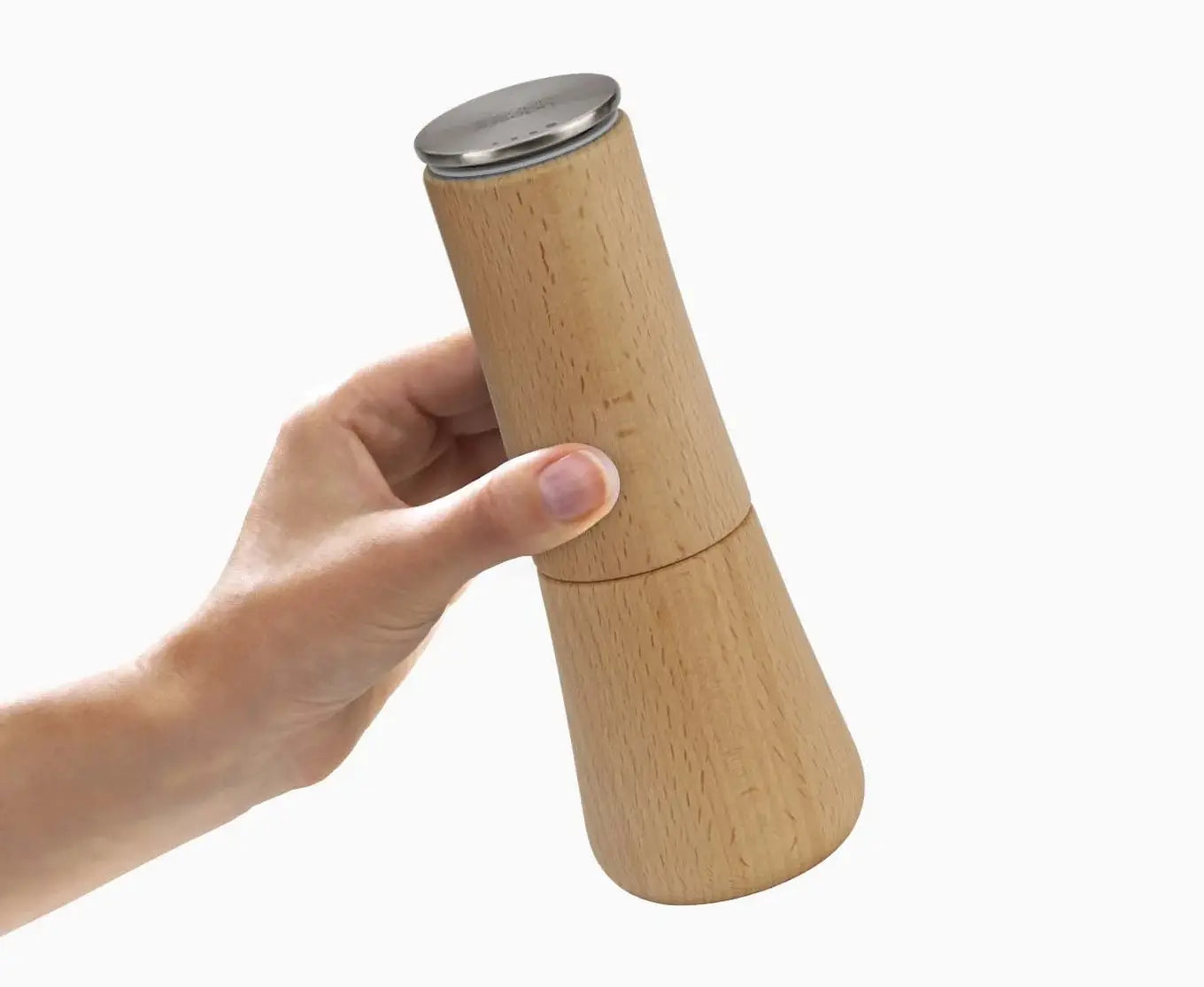 Joseph Joseph 20190 Milltop Wood Non-spill Kitchen Pepper Mill, Wood