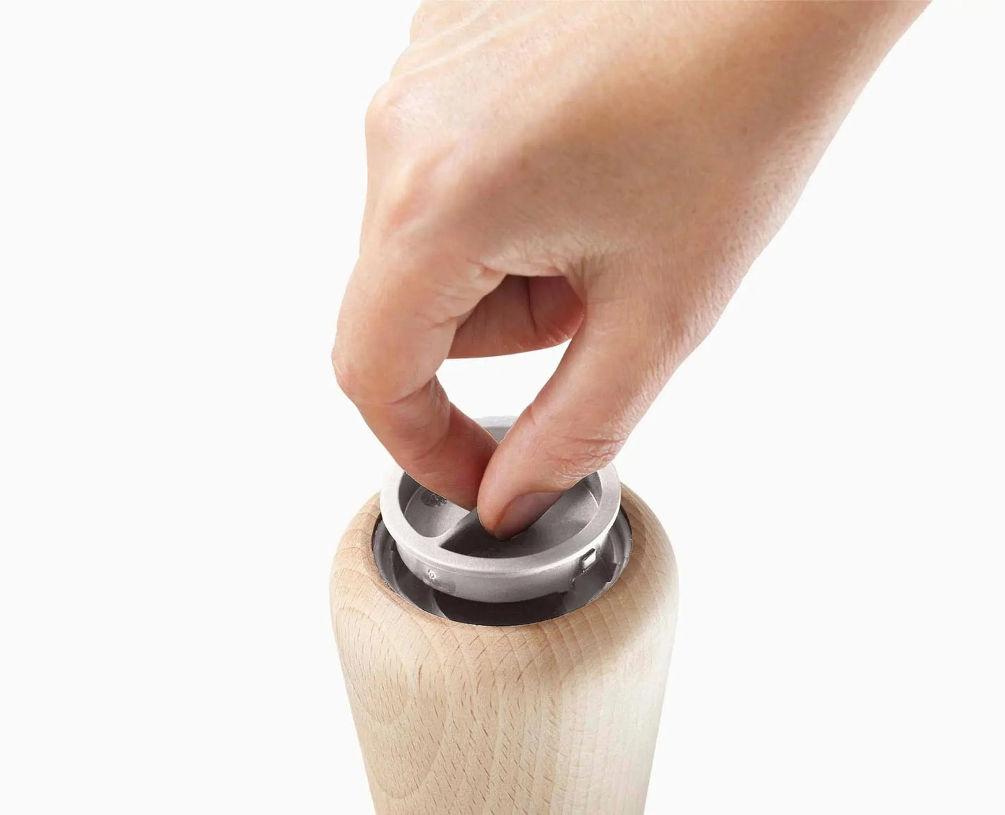 Joseph Joseph 20190 Milltop Wood Non-spill Kitchen Pepper Mill, Wood
