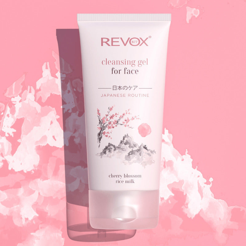 Revox facial cleansing gel with cherry blossom rice milk 150ml