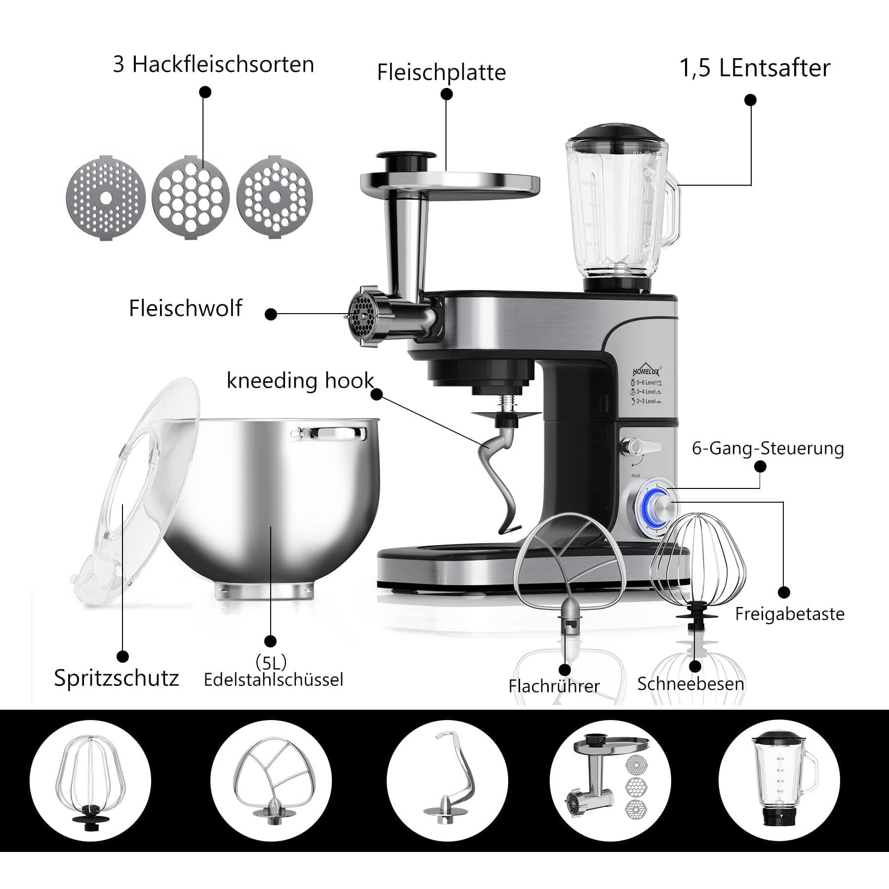 3 IN 1 HOMELUX FOOD PROCESSOR - Medaid International