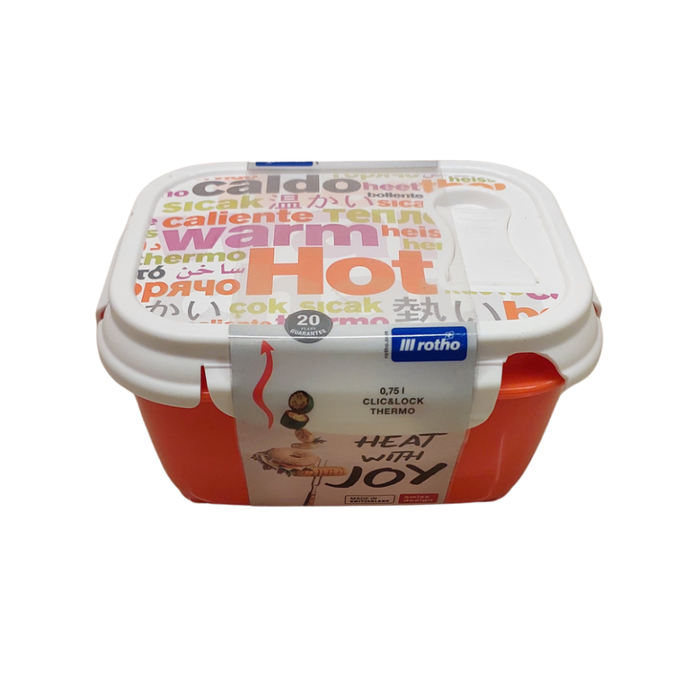 Rotho – Microwave Container Click & Lock – 0.75L